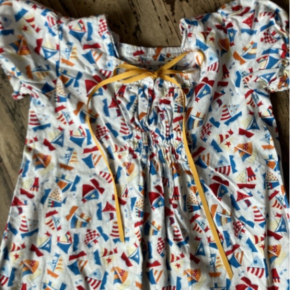 Cotton Vintage Nautical Dress - Picture 3 of 5